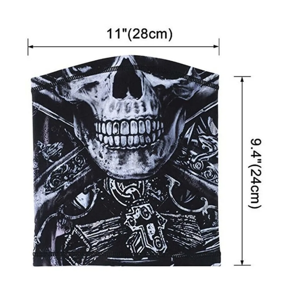 Winter Fleece Neck Gaiter Half Face Mask Ski Motorcycle Cycling Scarf Bandana US - Picture 4 of 4